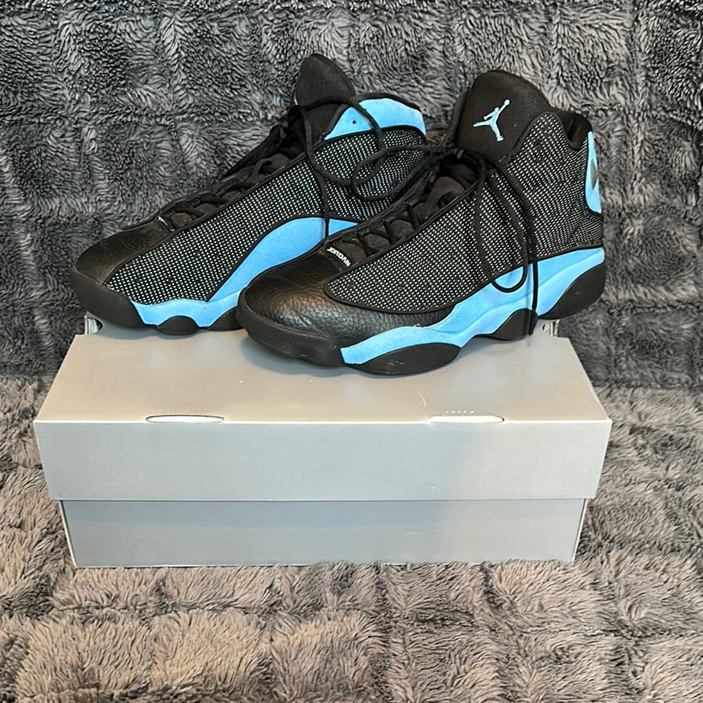 Size 12 - Nike Air Jordan 13 Retro Black University Blue DJ5982-041